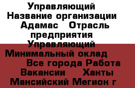 Управляющий › Название организации ­ Адамас › Отрасль предприятия ­ Управляющий › Минимальный оклад ­ 40 000 - Все города Работа » Вакансии   . Ханты-Мансийский,Мегион г.